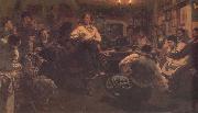 Ilya Repin Vechornisty France oil painting artist